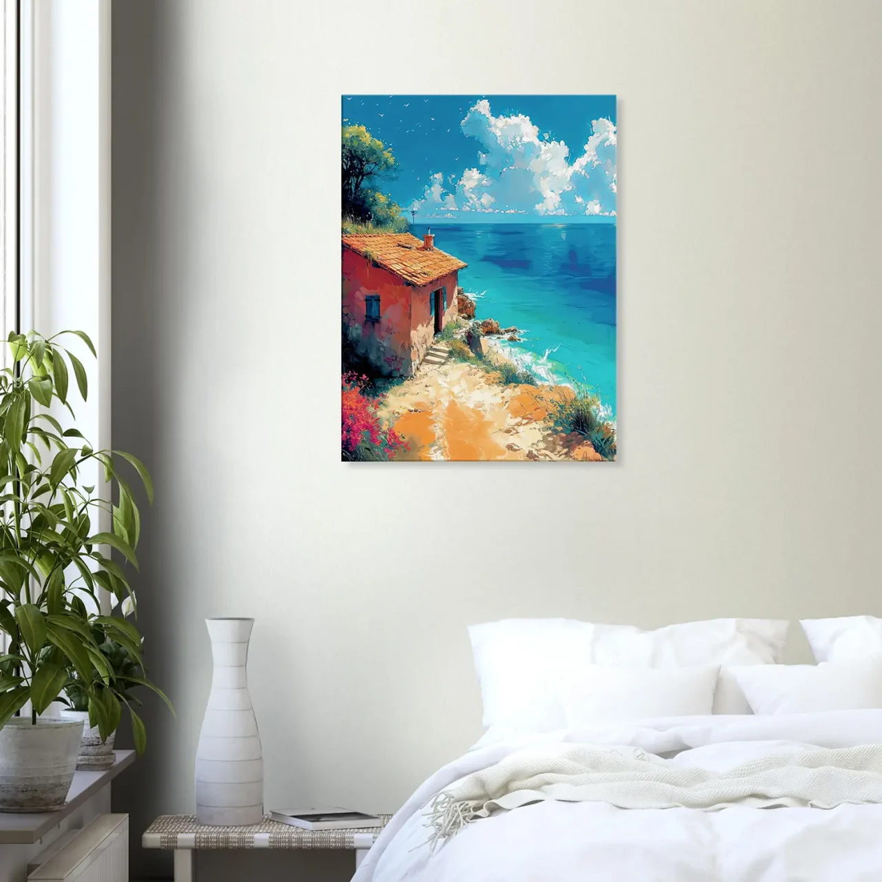 echappée azurée maisonnette face à la mer