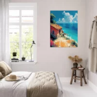 echappée azurée maisonnette face à la mer