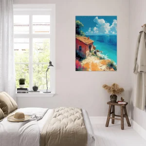 echappée azurée maisonnette face à la mer