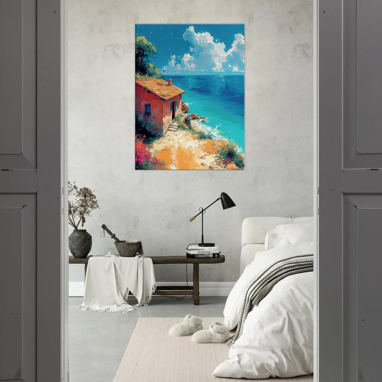 echappée azurée maisonnette face à la mer