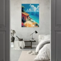 echappée azurée maisonnette face à la mer