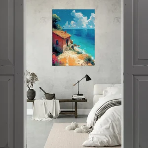 echappée azurée maisonnette face à la mer