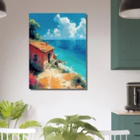 echappée azurée maisonnette face à la mer