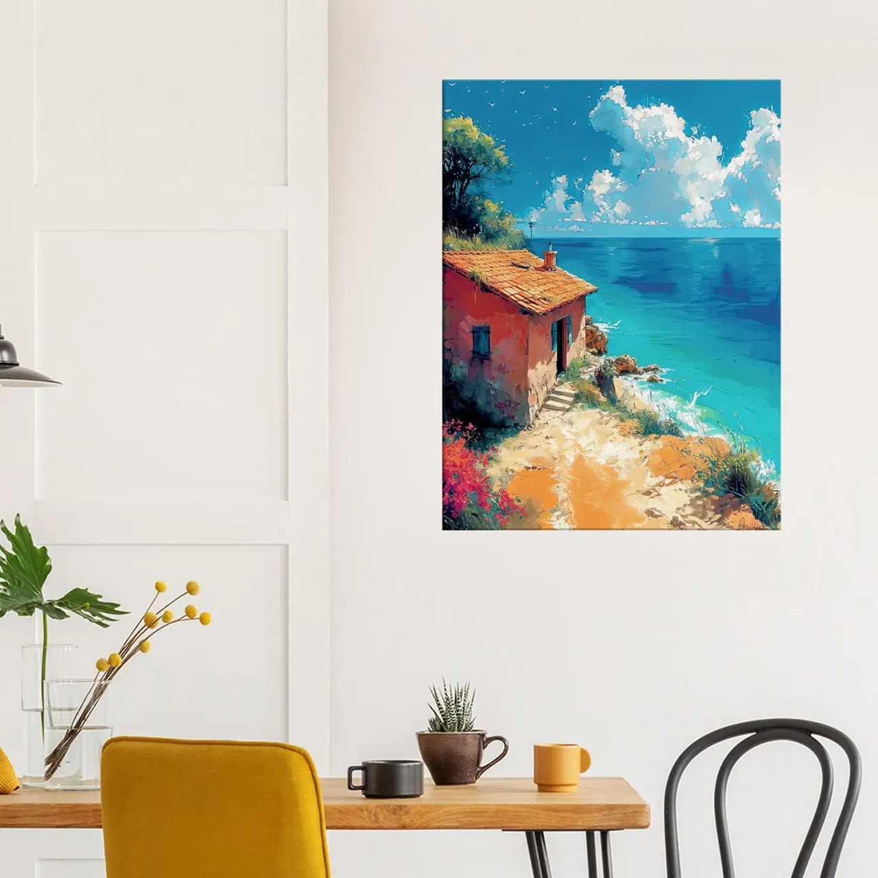 echappée azurée maisonnette face à la mer