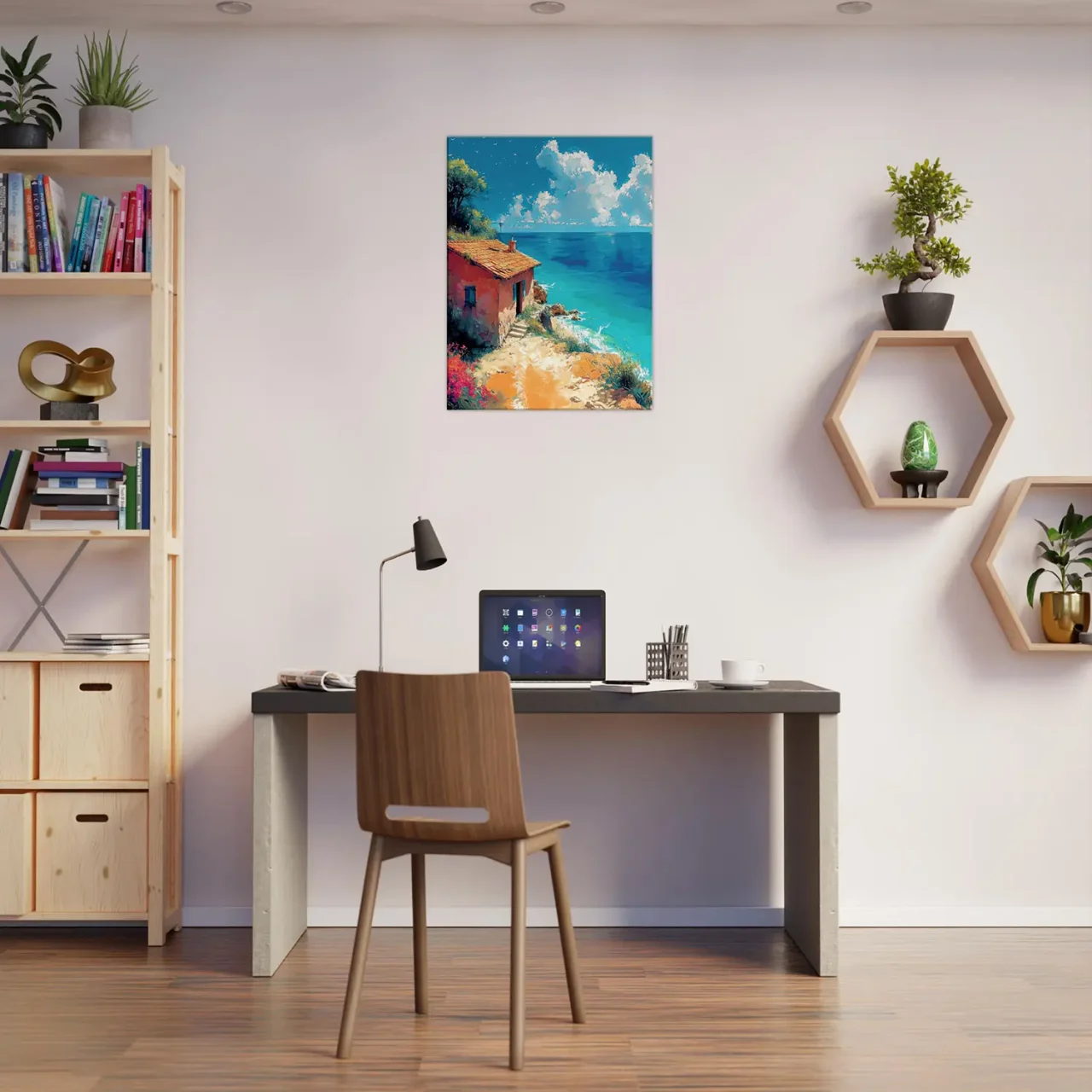 echappée azurée maisonnette face à la mer