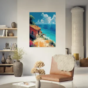 echappée azurée maisonnette face à la mer