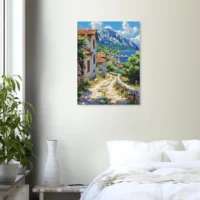 Évasion Méditerranéenne Vue sur le Village de la Côte Évasion méditerranéenne vue sur le village de la côte