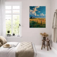 hymne pastorale crépuscule sur la prairie