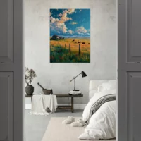 hymne pastorale crépuscule sur la prairie