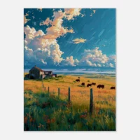 hymne pastorale crépuscule sur la prairie