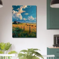 hymne pastorale crépuscule sur la prairie