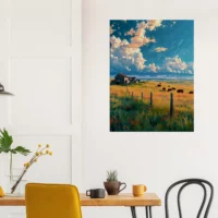 hymne pastorale crépuscule sur la prairie