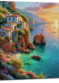 reflets dorés sur la baie: romance du rivage italien