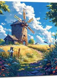 Rusticité Charmante Le Moulin et l’Été rusticité charmante le moulin et l'Été
