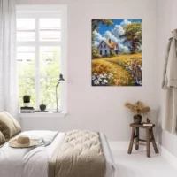 sérénade champêtre: maison et floraisons