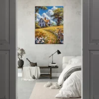 sérénade champêtre: maison et floraisons