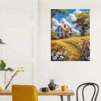 sérénade champêtre: maison et floraisons