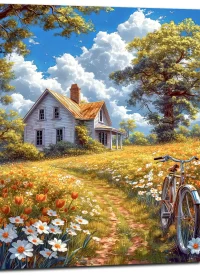 sérénade champêtre: maison et floraisons