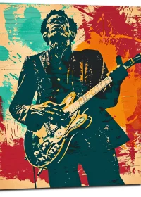 Tableau Blues Guitare Chuck Berry