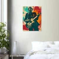 Tableau Chuck Berry Blues et Rock Guitare Tableau Blues Guitare Chuck Berry01