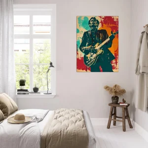 Tableau Chuck Berry Blues et Rock Guitare Tableau Blues Guitare Chuck Berry02
