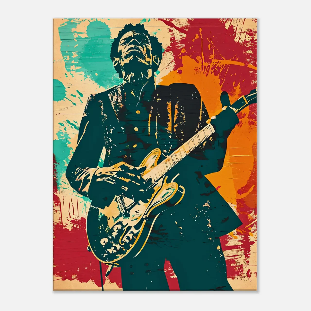Tableau Blues Guitare Chuck Berry04