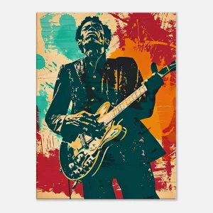 Tableau Chuck Berry Blues et Rock Guitare Tableau Blues Guitare Chuck Berry04
