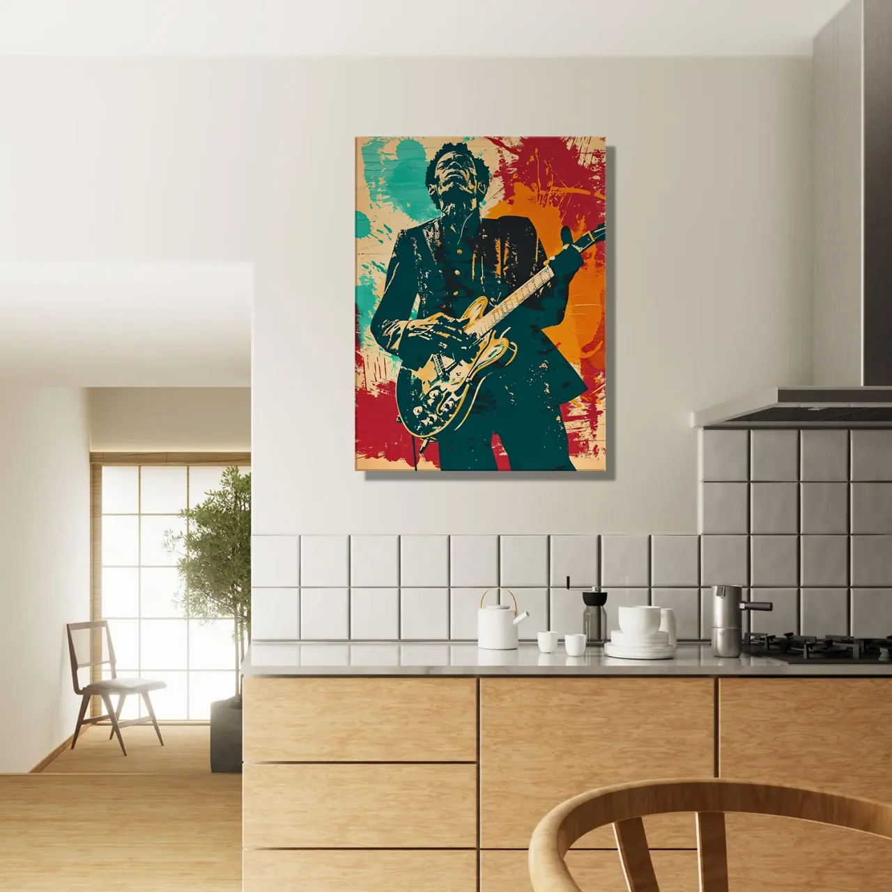 Tableau Chuck Berry Blues et Rock Guitare Tableau Blues Guitare Chuck Berry06