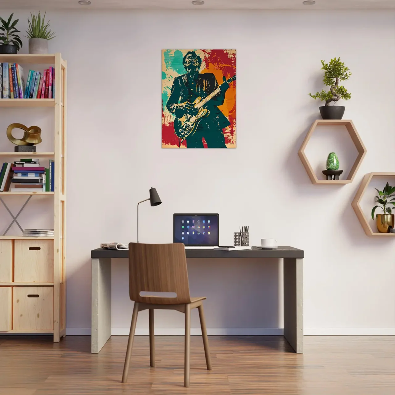 Tableau Chuck Berry Blues et Rock Guitare Tableau Blues Guitare Chuck Berry09