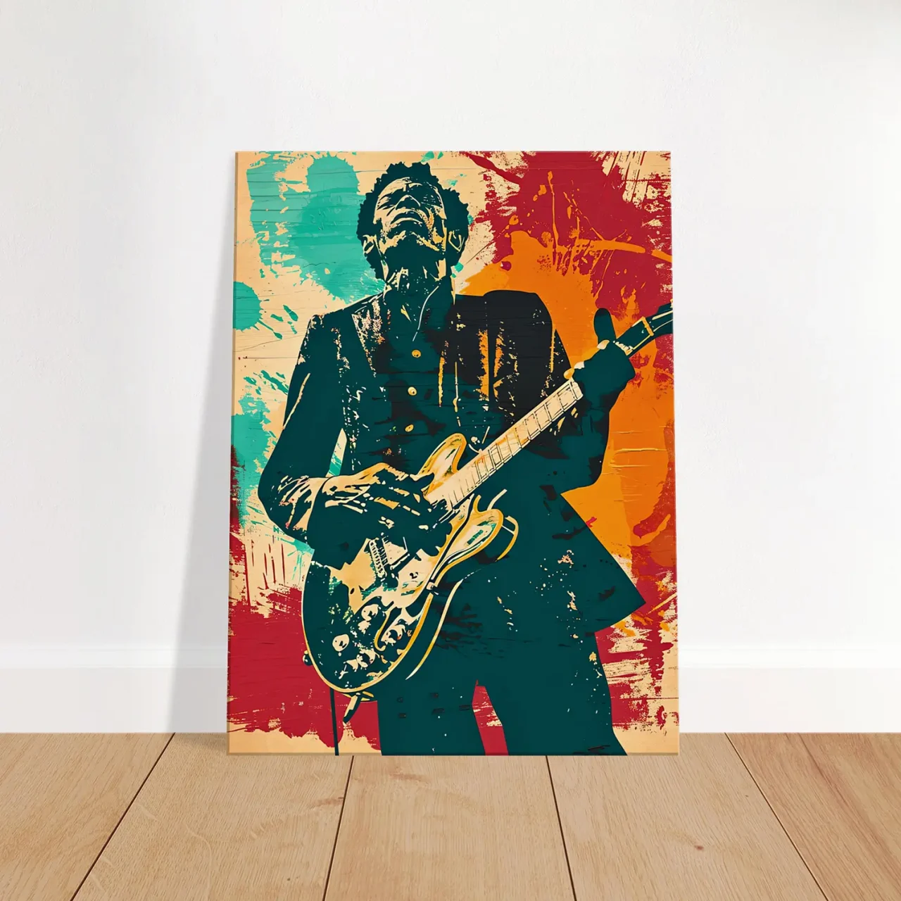 Tableau Chuck Berry Blues et Rock Guitare Tableau Blues Guitare Chuck Berry10