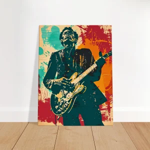 Tableau Chuck Berry Blues et Rock Guitare Tableau Blues Guitare Chuck Berry10