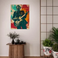 Tableau Chuck Berry Blues et Rock Guitare Tableau Blues Guitare Chuck Berry11