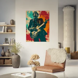 Tableau Chuck Berry Blues et Rock Guitare Tableau Blues Guitare Chuck Berry13