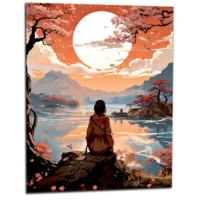 Tableau Coucher de soleil sur l’orient Tableau Coucher de soleil sur l'orient