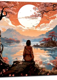 Tableau Coucher de soleil sur l’orient Tableau Coucher de soleil sur l'orient