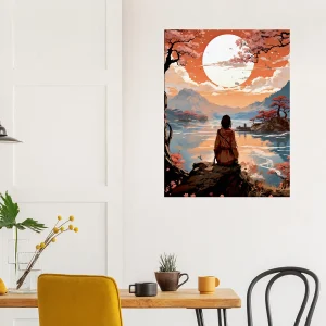 Tableau Coucher de soleil sur l’orient