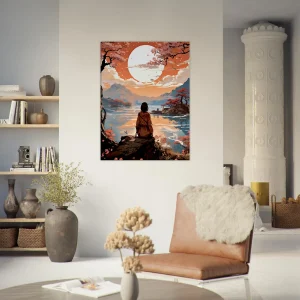 Tableau Coucher de soleil sur l’orient