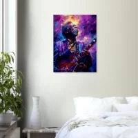 Tableau Guitariste de Blues – portrait artistique Tableau Guitariste de Blues – portrait artistique
