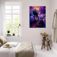 Tableau Guitariste de Blues – portrait artistique Tableau Guitariste de Blues – portrait artistique