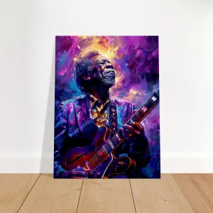Tableau Guitariste de Blues – portrait artistique