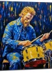 Tableau Van Gogh jouant de la batterie Tableau Van Gogh jouant de la batterie