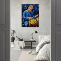 Tableau Van Gogh jouant de la batterie Tableau Van Gogh jouant de la batterie