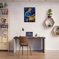 Tableau Van Gogh jouant de la batterie Tableau Van Gogh jouant de la batterie