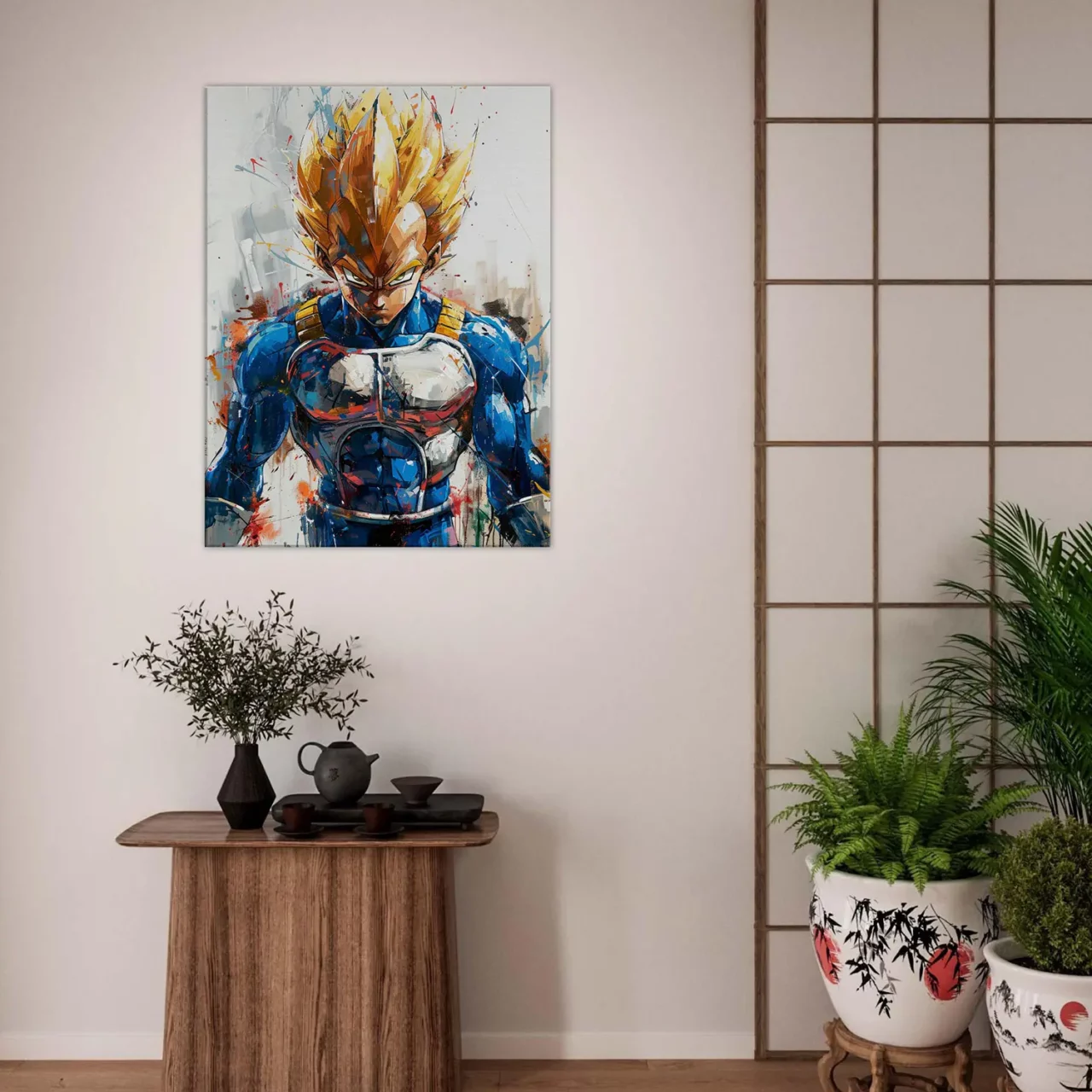 Tableau Mural Manga Vegeta de Dragon Ball Tableau Mural Manga Vegeta de Dragon Ball