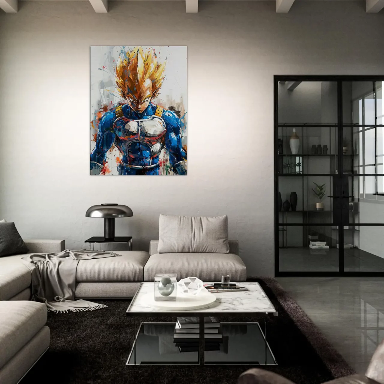 Tableau Mural Manga Vegeta de Dragon Ball Tableau Mural Manga Vegeta de Dragon Ball