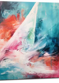 Tableau abstrait surf et mouvement de l’océan Tableau abstrait surf et mouvement de l'ocean