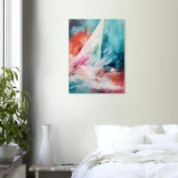 Tableau abstrait surf et mouvement de l&rsquo;océan