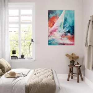 Tableau abstrait surf et mouvement de l’océan