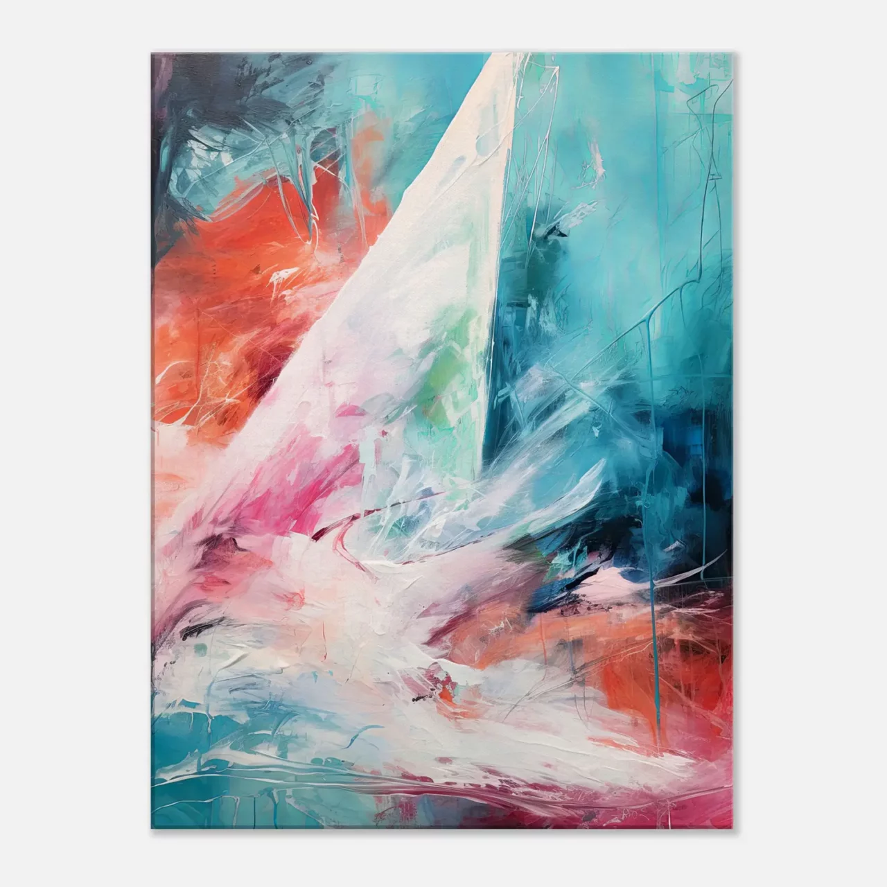 Tableau abstrait surf et mouvement de l’océan