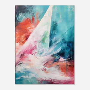 Tableau abstrait surf et mouvement de l’océan